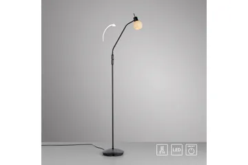 Loki Just Light Golvlampa - Black - Belysning & el - Inomhusbelysning & lampor - Sovrumslampa