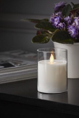 M-Twinkle LED Blockljus 10 cm - vit och transparent - Belysning & el - Inomhusbelysning & lampor - Dekorationsbelysning