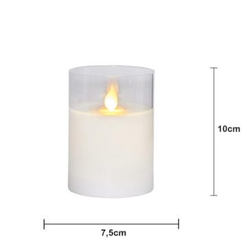 M-Twinkle LED Blockljus 10 cm - vit och transparent - Belysning & el - Inomhusbelysning & lampor - Dekorationsbelysning