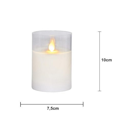 M-Twinkle LED Blockljus 10 cm - vit och transparent - Belysning & el - Inomhusbelysning & lampor - Dekorationsbelysning