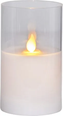 M-Twinkle LED Blockljus 12,5 cm - transparent glas och vit - Belysning & el - Inomhusbelysning & lampor - Dekorationsbelysning
