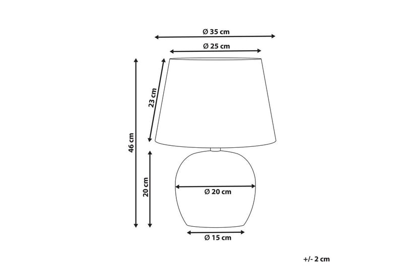 Mechka Bordslampa 46 cm E27 - Flerfärgad - Belysning & el - Inomhusbelysning & lampor - Vardagsrumslampa