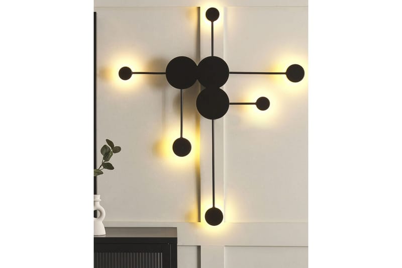 Mospat LED Vägglampa - Svart - Belysning & el - Inomhusbelysning & lampor - Sänglampor & nattduksbordslampa - Sänglampa vägg