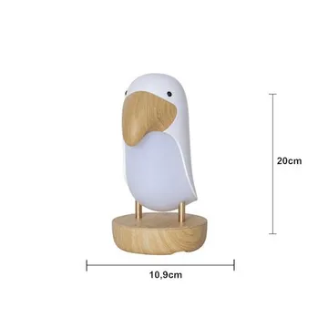 Nattlampa LED Toucan Bird USB Uppladdningsbar - Vit / Brun - Belysning & el - Inomhusbelysning & lampor - Dekorationsbelysning