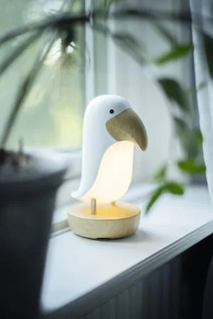 Nattlampa LED Toucan Bird USB Uppladdningsbar - Vit / Brun - Belysning & el - Inomhusbelysning & lampor - Dekorationsbelysning