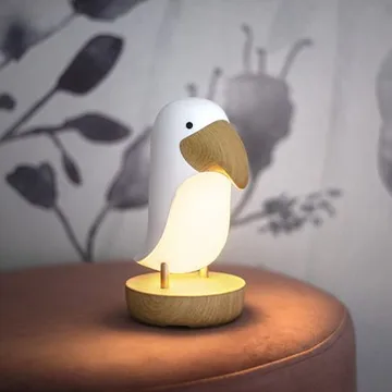 Nattlampa LED Toucan Bird USB Uppladdningsbar - Vit / Brun - Belysning & el - Inomhusbelysning & lampor - Dekorationsbelysning