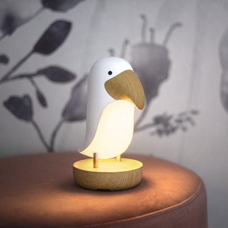 Nattlampa LED Toucan Bird USB Uppladdningsbar - Vit / Brun - Belysning & el - Inomhusbelysning & lampor - Dekorationsbelysning