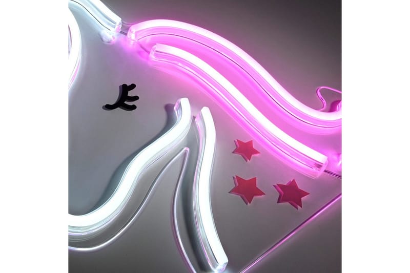 Neon-Enhörning Just Light Dekorationslampa - Multicolored - Belysning & el - Inomhusbelysning & lampor - Dekorationsbelysning