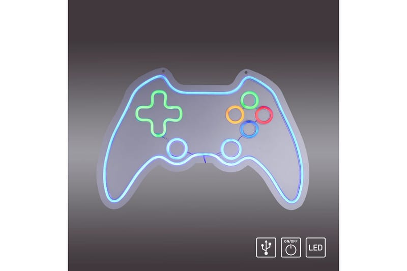 Neon-Gamer Just Light Dekorationslampa - Multicolored - Belysning & el - Inomhusbelysning & lampor - Dekorationsbelysning