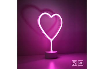 Neon-Hjärta Just Light Dekorationslampa - Pink - Belysning & el - Inomhusbelysning & lampor - Dekorationsbelysning