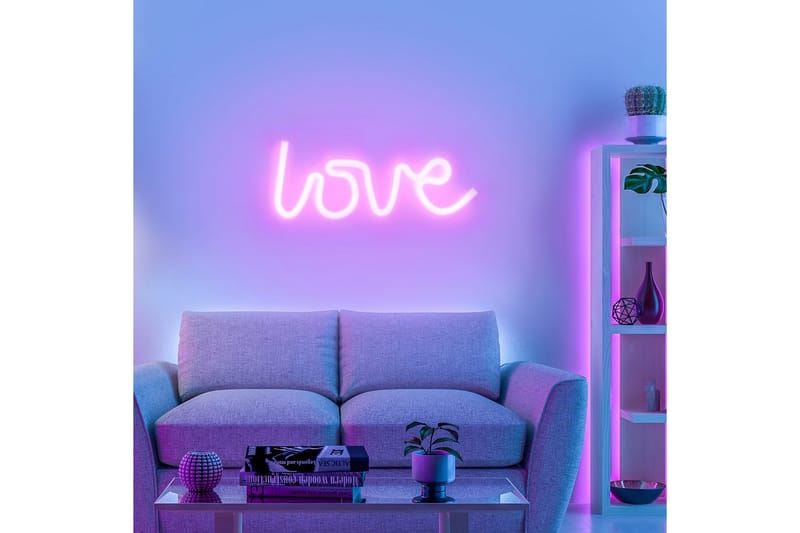 Neon-Kärlek Just Light Dekorationslampa - Pink - Belysning & el - Inomhusbelysning & lampor - Dekorationsbelysning