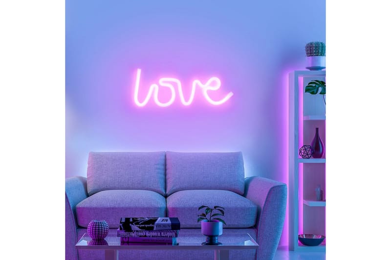 Neon-Kärlek Just Light Dekorationslampa - Pink - Belysning & el - Inomhusbelysning & lampor - Dekorationsbelysning