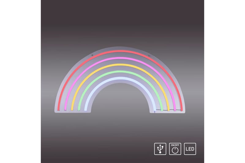 Neon-Regnbåge Just Light Dekorationslampa - Multicolored - Belysning & el - Inomhusbelysning & lampor - Dekorationsbelysning