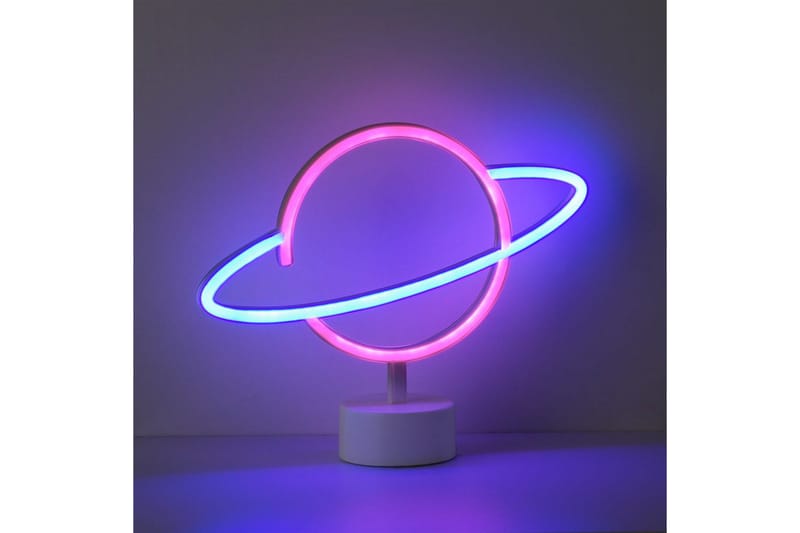 Neon-Saturnus Just Light Dekorationslampa - Multicolored - Belysning & el - Inomhusbelysning & lampor - Dekorationsbelysning