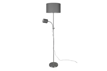 Owen Golvlampa E27+E14 grå - Grå - Belysning & el - Inomhusbelysning & lampor - Golvlampa - Tvåarmad golvlampa