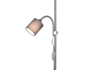 Owen Golvlampa E27+E14 grå - Grå - Belysning & el - Inomhusbelysning & lampor - Golvlampa - Tvåarmad golvlampa