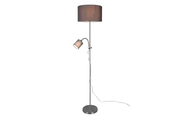Owen Golvlampa E27+E14 grå - Grå - Belysning & el - Inomhusbelysning & lampor - Golvlampa - Tvåarmad golvlampa
