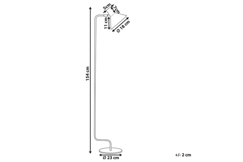 Paksli Golvlampa 154 cm - Svart - Belysning & el - Inomhusbelysning & lampor - Sovrumslampa
