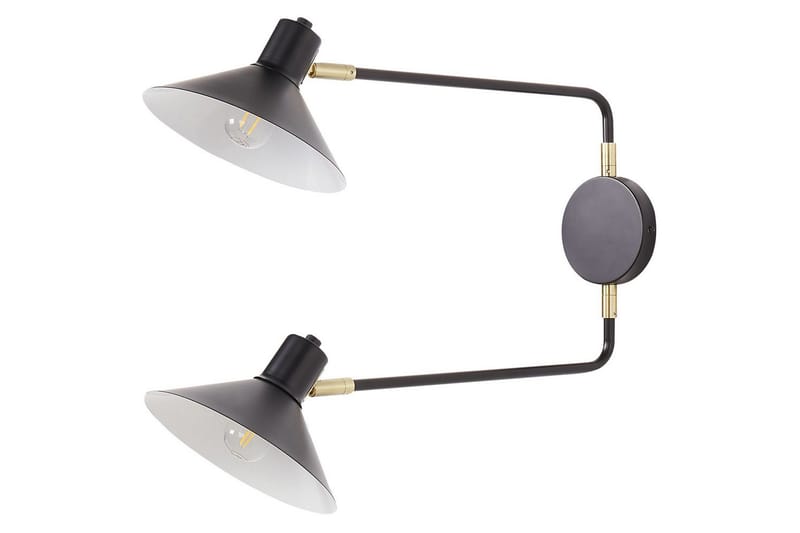 Paleki Vägglampa E27 - Svart - Belysning & el - Inomhusbelysning & lampor - Sänglampor & nattduksbordslampa - Sänglampa vägg