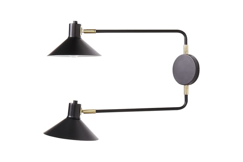 Paleki Vägglampa E27 - Svart - Belysning & el - Inomhusbelysning & lampor - Sänglampor & nattduksbordslampa - Sänglampa vägg