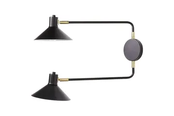 Paleki Vägglampa E27 - Svart - Belysning & el - Inomhusbelysning & lampor - Sänglampor & nattduksbordslampa - Sänglampa vägg