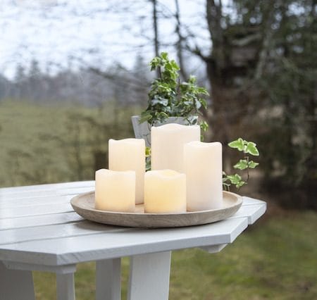 Paul set av 5 LED Blockljus 10 cm - elfenbensvit - Belysning & el - Inomhusbelysning & lampor - Dekorationsbelysning