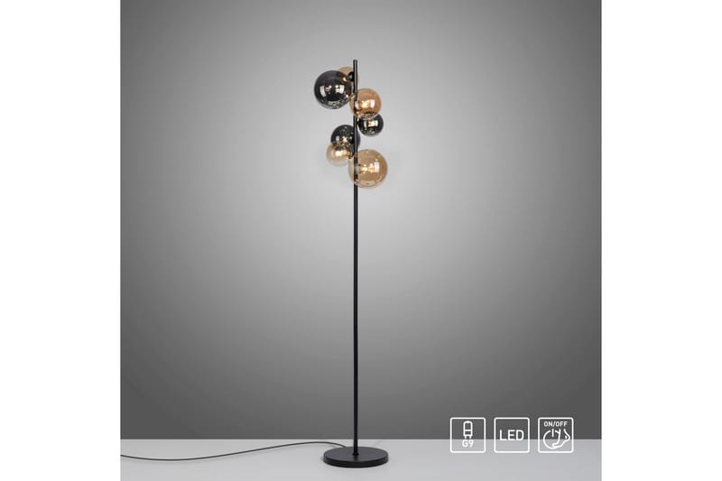 Popsicle Paul Neuhaus Golvlampa - Black - Belysning & el - Inomhusbelysning & lampor - Sovrumslampa