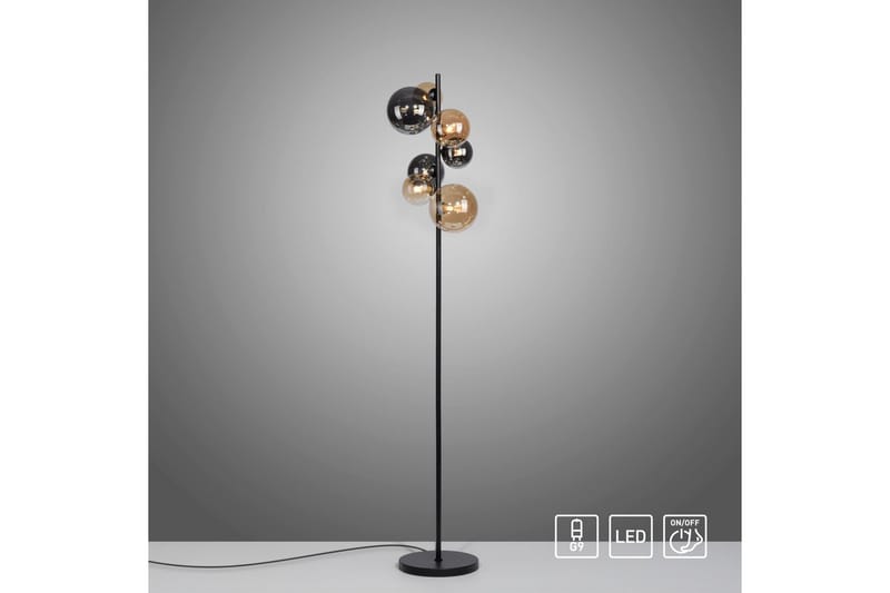 Popsicle Paul Neuhaus Golvlampa - Black - Belysning & el - Inomhusbelysning & lampor - Sovrumslampa