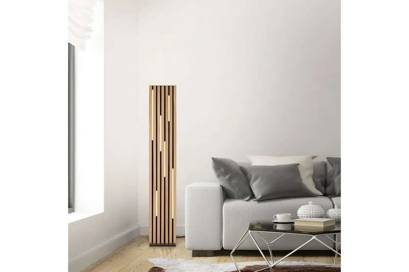 Q-Akustik Paul Neuhaus Golvlampa - Wood - Belysning & el - Inomhusbelysning & lampor - Sovrumslampa