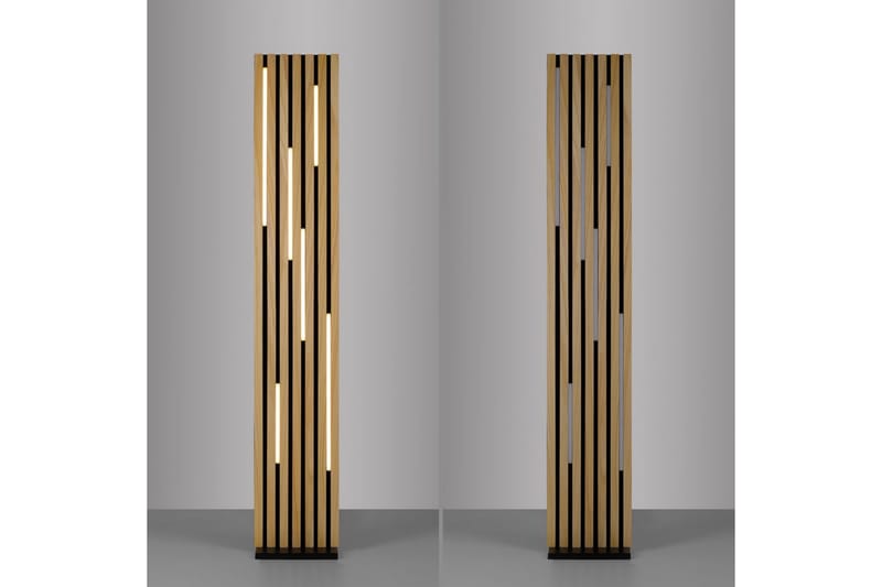 Q-Akustik Paul Neuhaus Golvlampa - Wood - Belysning & el - Inomhusbelysning & lampor - Sovrumslampa