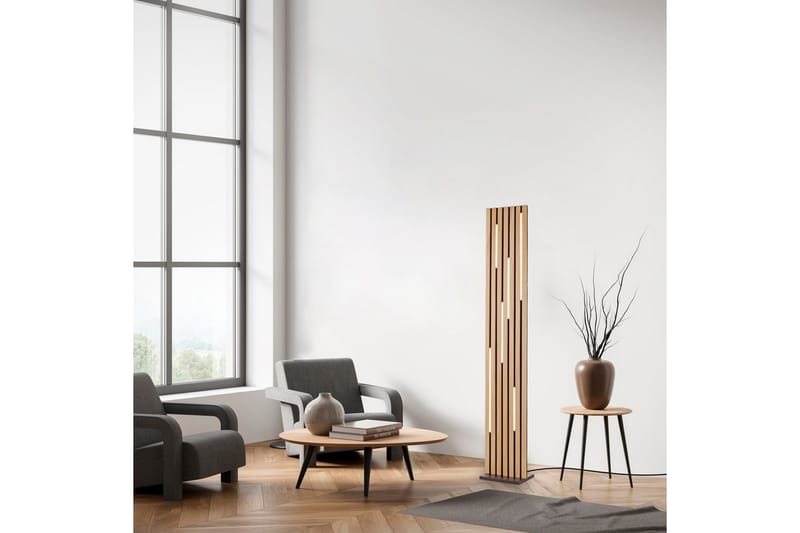 Q-Akustik Paul Neuhaus Golvlampa - Wood - Belysning & el - Inomhusbelysning & lampor - Sovrumslampa