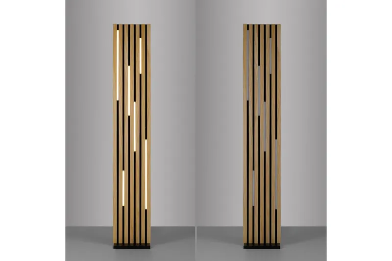 Q-Akustik Paul Neuhaus Golvlampa - Wood - Belysning & el - Inomhusbelysning & lampor - Sovrumslampa