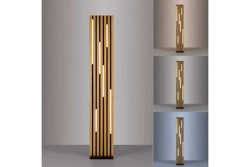 Q-Akustik Paul Neuhaus Golvlampa - Wood - Belysning & el - Inomhusbelysning & lampor - Sovrumslampa