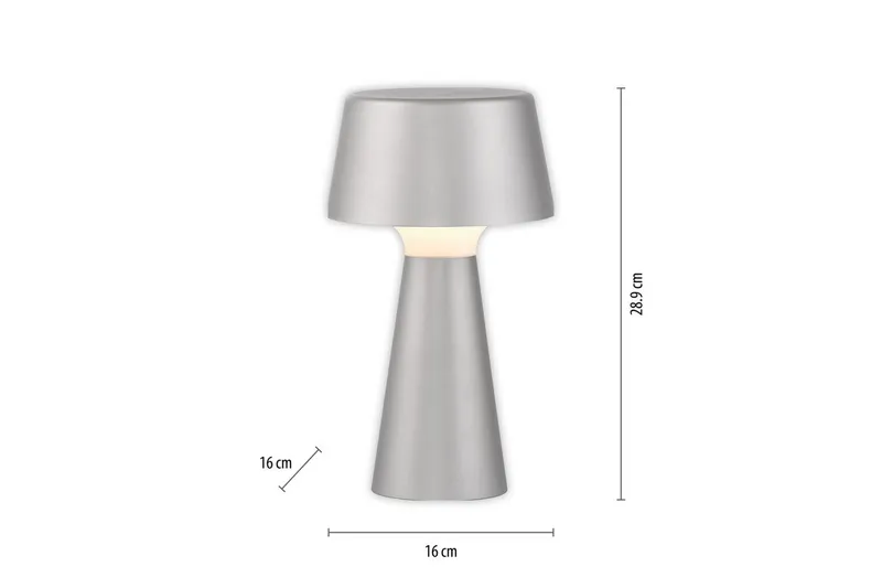 Abera Just Light Bordslampa - Silver - Belysning & el - Inomhusbelysning & lampor - Sänglampor & nattduksbordslampa - Sänglampa bord