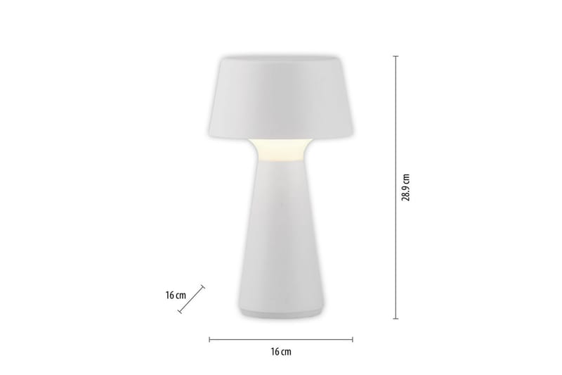 Abera Just Light Bordslampa - White - Belysning & el - Inomhusbelysning & lampor - Sänglampor & nattduksbordslampa - Sänglampa bord
