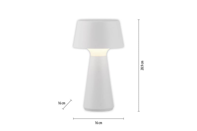 Abera Just Light Bordslampa - White - Belysning & el - Inomhusbelysning & lampor - Sänglampor & nattduksbordslampa - Sänglampa bord