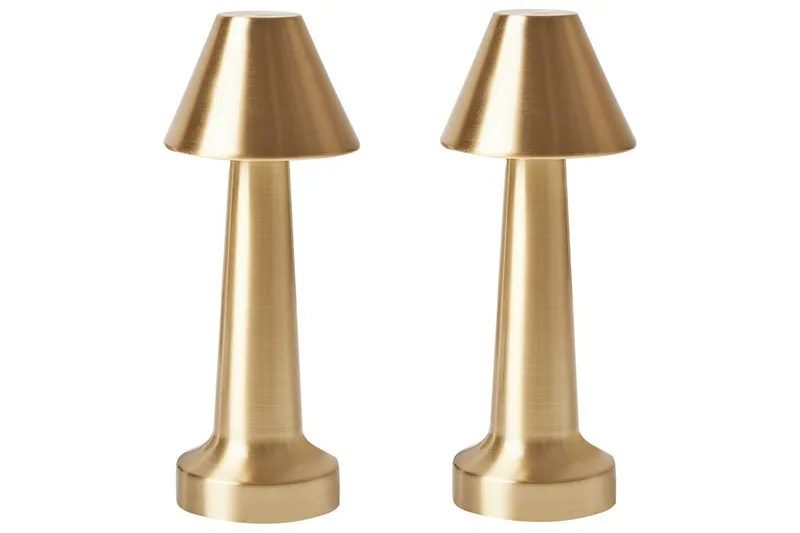 Adasi LED Bordslampa 2 st 24 cm, Guld