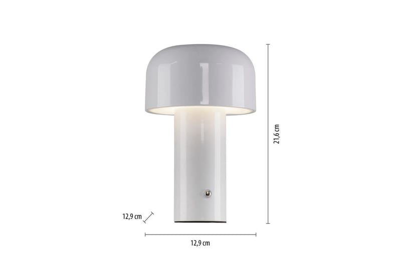 Agnes Just Light Bordslampa - White - Belysning & el - Inomhusbelysning & lampor - Sänglampor & nattduksbordslampa - Sänglampa bord