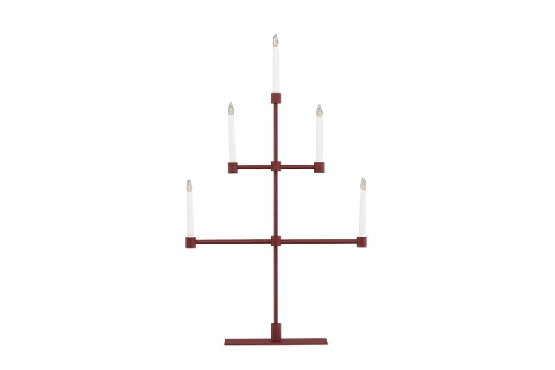 Avoriaz Adventsljusstake 92 cm - Röd - Belysning & el - Inomhusbelysning & lampor - Sänglampor & nattduksbordslampa - Sänglampa bord