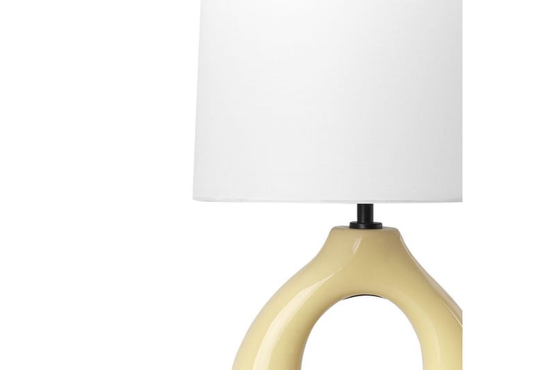 Avsaki Bordslampa 43 cm E27 - Gul/Vit - Belysning & el - Inomhusbelysning & lampor - Sänglampor & nattduksbordslampa - Sänglampa bord