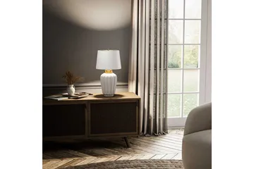 Bexley Quintiesse Bordslampa - White||Brass - Belysning & el - Inomhusbelysning & lampor - Sänglampor & nattduksbordslampa - Sänglampa bord