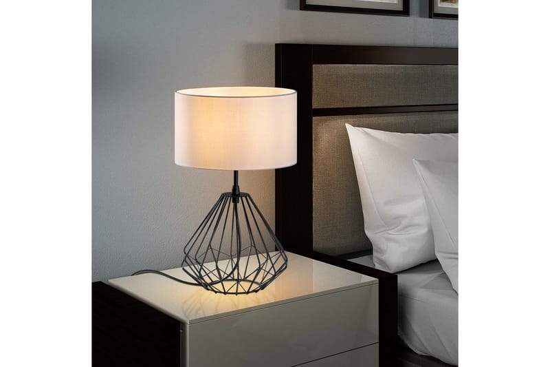 Bordslampa Almasi Vit / Svart - Vit / Svart - Belysning & el - Inomhusbelysning & lampor - Sänglampor & nattduksbordslampa - Sänglampa bord