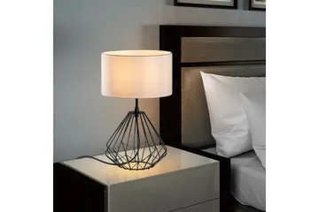 Bordslampa Almasi Vit / Svart - Vit / Svart - Belysning & el - Inomhusbelysning & lampor - Sänglampor & nattduksbordslampa - Sänglampa bord