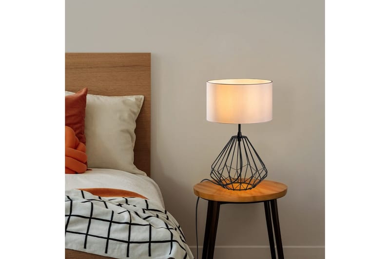 Bordslampa Almasi Vit / Svart - Vit / Svart - Belysning & el - Inomhusbelysning & lampor - Sänglampor & nattduksbordslampa - Sänglampa bord