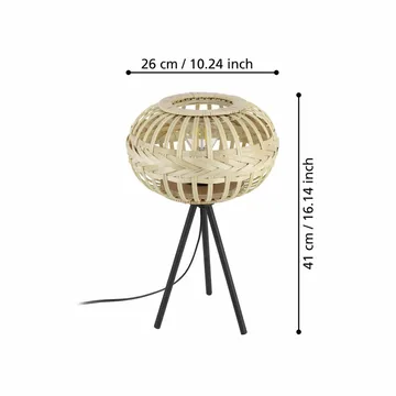 Bordslampa Amsfield - 26 cm - Belysning & el - Inomhusbelysning & lampor - Sänglampor & nattduksbordslampa - Sänglampa bord