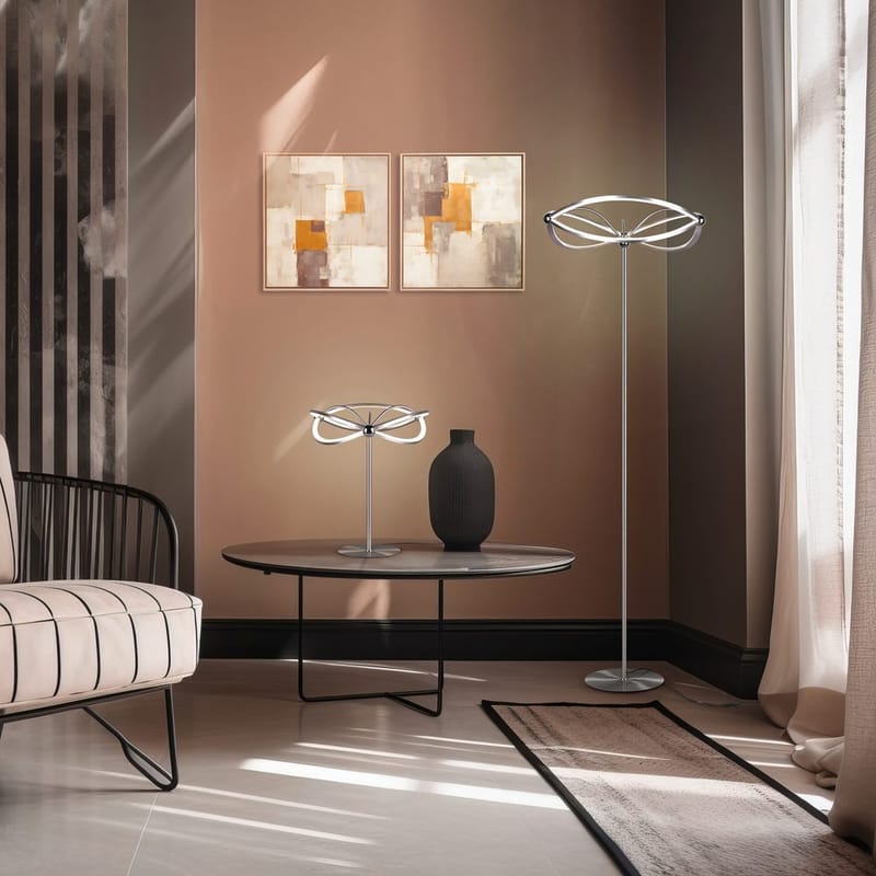 Bordslampa Charivari - Borstad stål - Belysning & el - Inomhusbelysning & lampor - Sänglampor & nattduksbordslampa - Sänglampa bord