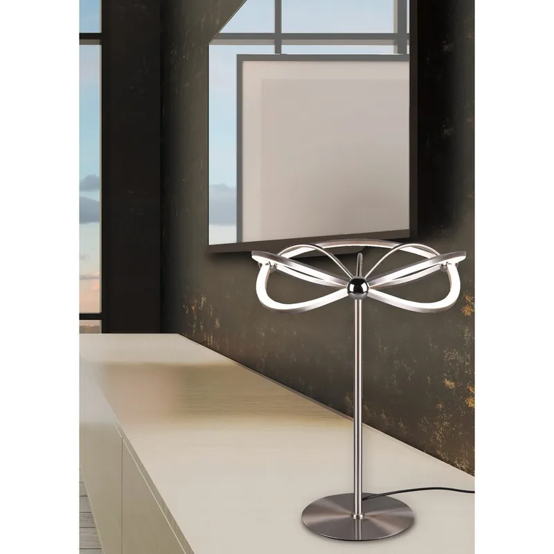 Bordslampa Charivari - Borstad stål - Belysning & el - Inomhusbelysning & lampor - Sänglampor & nattduksbordslampa - Sänglampa bord