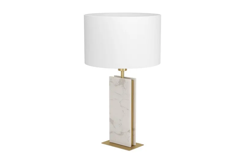 Bordslampa Eglo Belesar Mässing/Vit, Mässing/Vit