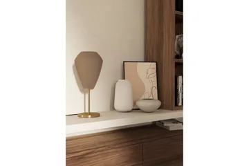Bordslampa Eglo Caprarola - Mässing/Beige - Belysning & el - Inomhusbelysning & lampor - Sänglampor & nattduksbordslampa - Sänglampa bord