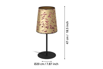 Bordslampa Eglo Castuera Guld med Rosblad - Belysning & el - Inomhusbelysning & lampor - Sänglampor & nattduksbordslampa - Sänglampa bord